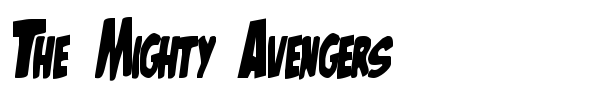 The Mighty Avengers font preview